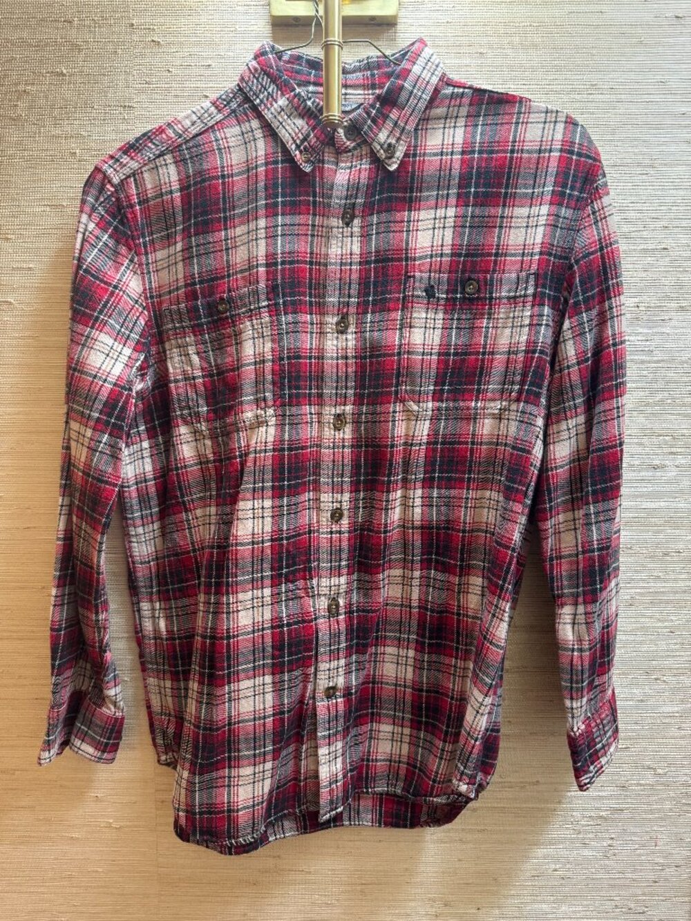 Carhartt Men’s Large Plaid Flannel Button Down Shirt